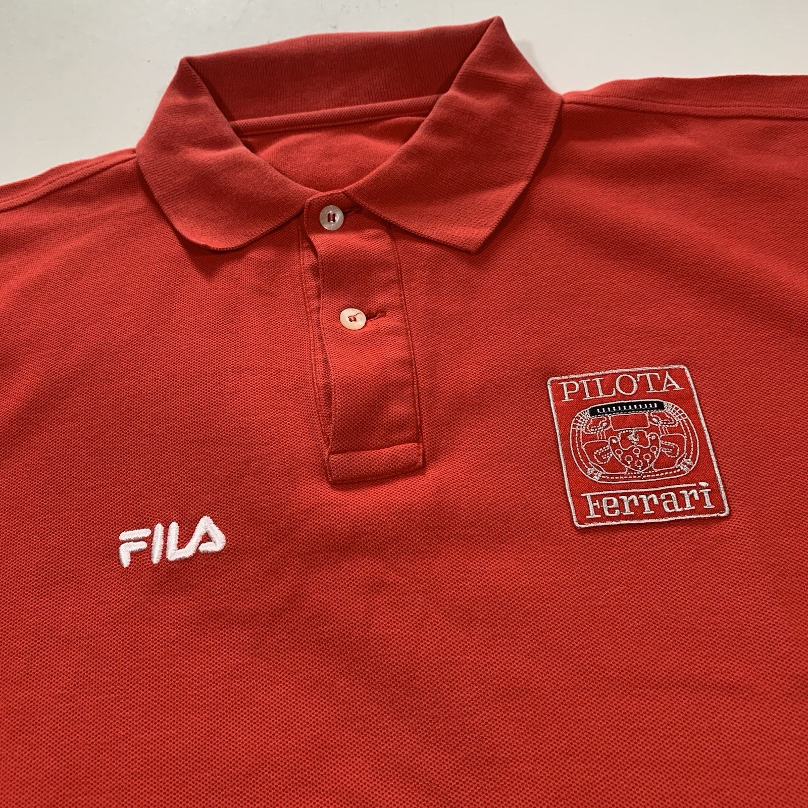 Rare Vintage Fila Ferrari Pilota 80s Polo image 4