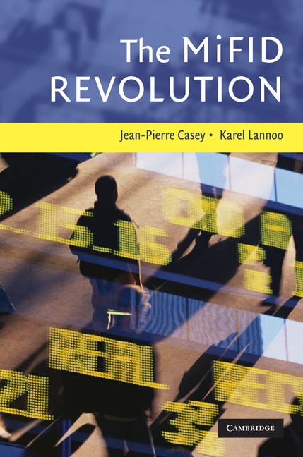 The MiFID Revolution Casey Lannoo Hardback Cambridge University Press