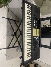 Yamaha YPT-220 Digital Keyboard Black Large with Stand and Working Uk