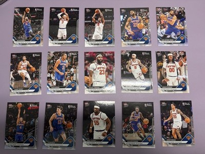 2025-26 Topps Now New York Knicks Championship Set - 15 Card Team Set Toploaded