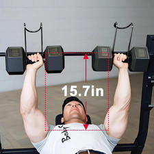 Upgraded 2-Pack Mad Spotter Pro 2.0 Dumbbell Hooks 250 Lbs Load Bench Press Bag