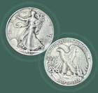 19416 D Walking Liberty Half Dollar - 90% Silver - Very Fine Condition