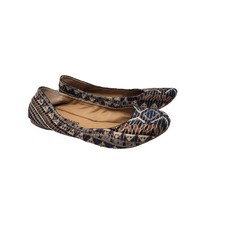 Lucky Brand Women's Emmie Woven Ballet Flats Slip on Multicolor Size 7.5M