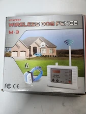 Justpet Wireless Dog Fence M-3 with 2 Collar For Dogs - Open Box