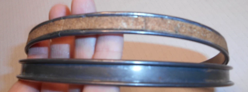 Vintage Round Metal Spring Tension Cork Lined Embroidery Hoop 6" - Image 3 of 4