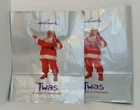 Hallmark Coca Cola Christmas Gift Bag Twas A Santa To Remember VTG 2001 Lot of 2