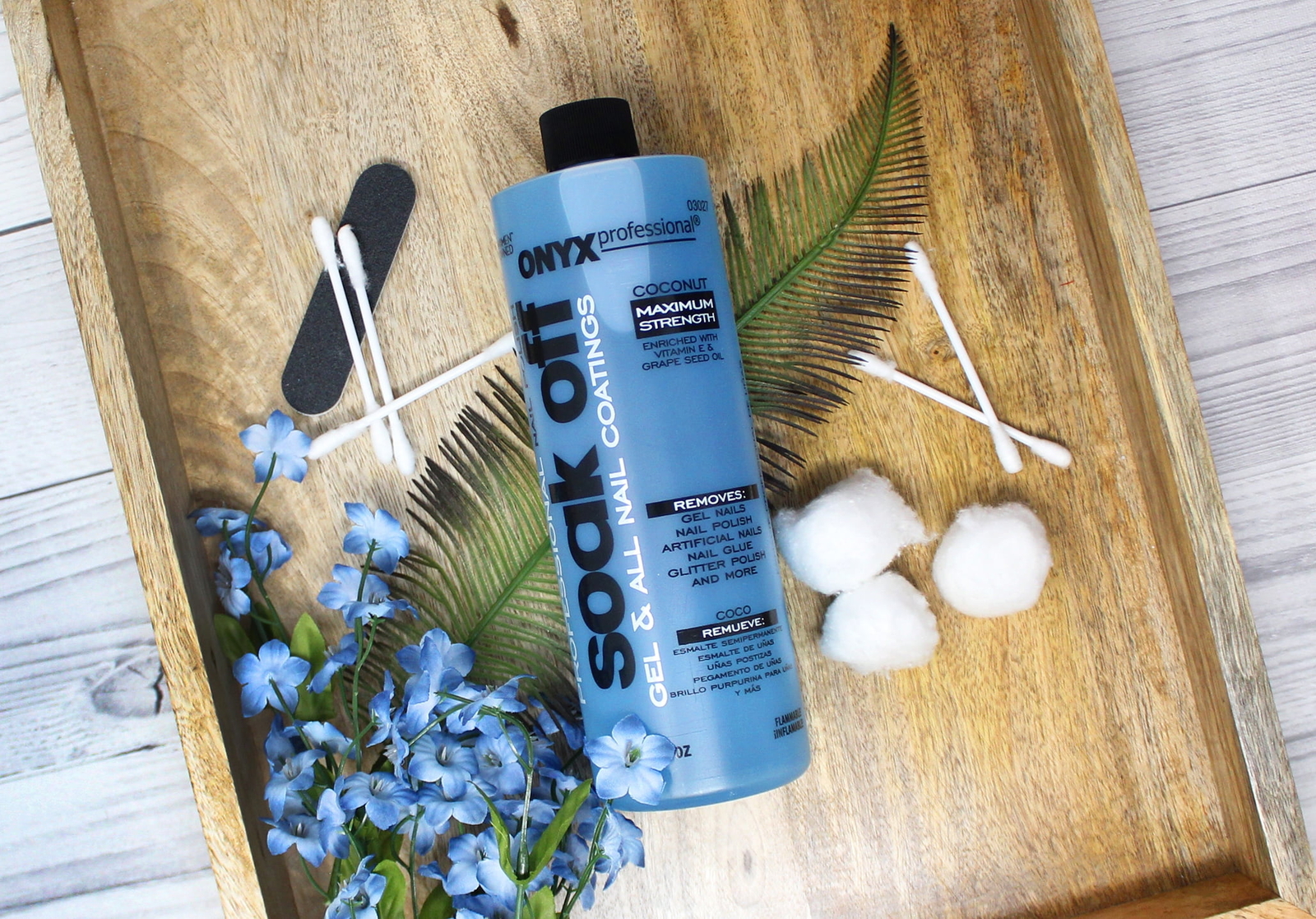 Onyx Professional Soak off Formula Nail Polish Remover, 16 fl oz