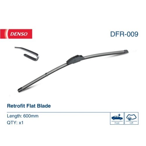 DENSO Balai D'essuie-glace Arrière (DRB-028) 280mm, Silencieux, Durable Avec Un Design Avancé Et Des Matériaux De Haute Qualité, Large Compatibilité - Essuie-glace OEM Avec 2 Ans De Garantie