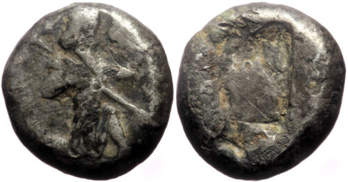 Moneta d'argento achemenide secoli - sardi 485-420 a.C. - Darios da I a Serse II - Foto 1 di 4