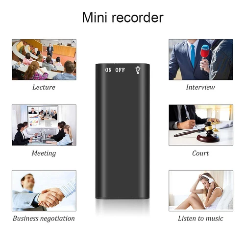 Verstecktes Mini Digital Diktiergerät 32GB Aufnahmegerät Tragbar Voice Recorder - Bild 15 von 19
