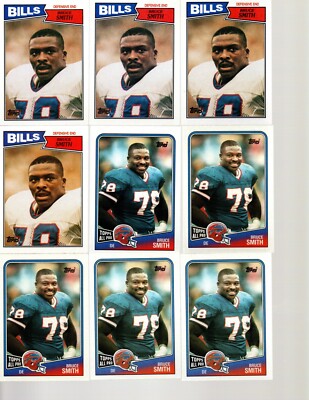 Bruce Smith Collection  572 Cards 227 Different Cards High Beckett Value $217