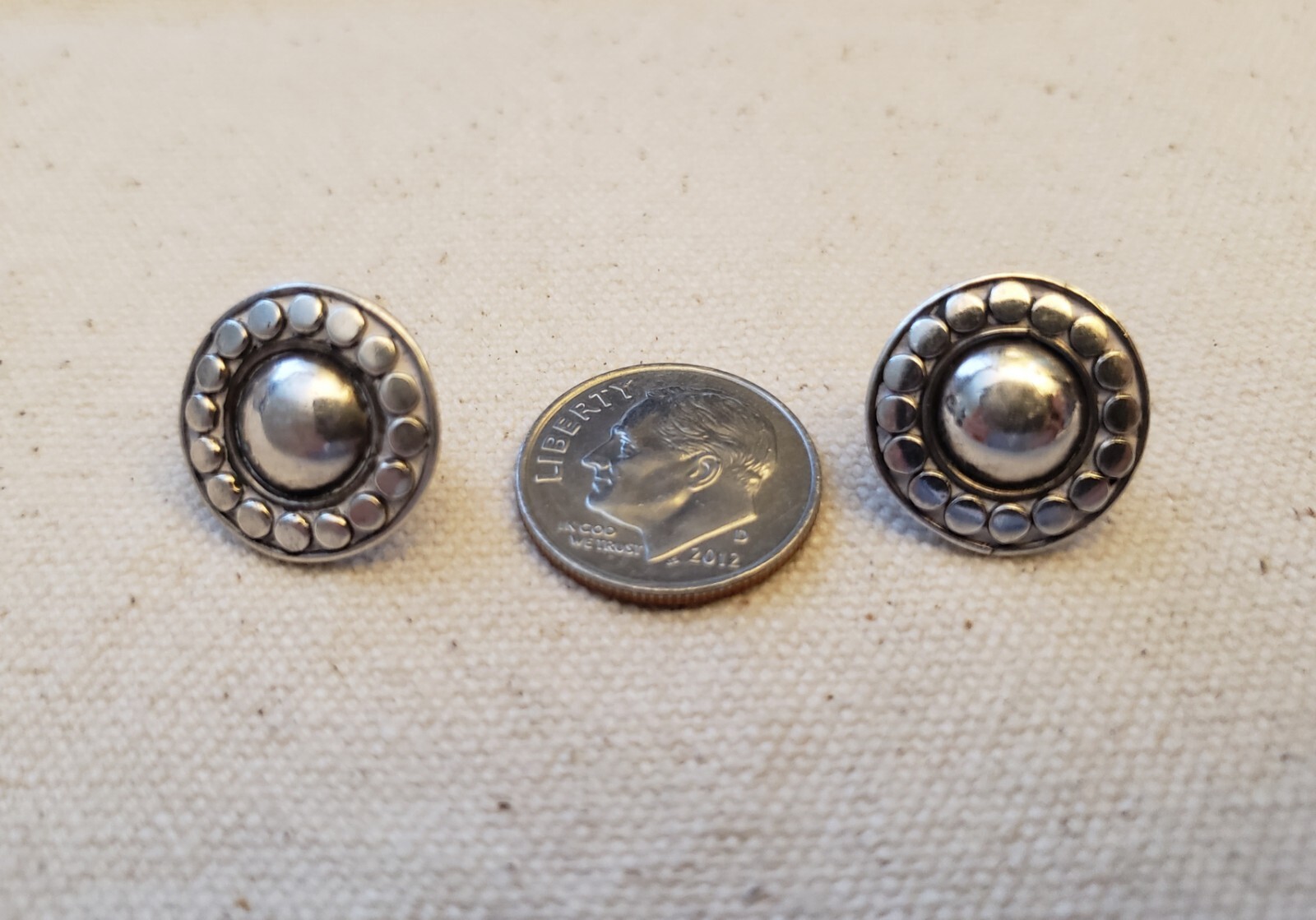 Two Pairs Solid 925 Sterling Silver Button Post L… - image 7