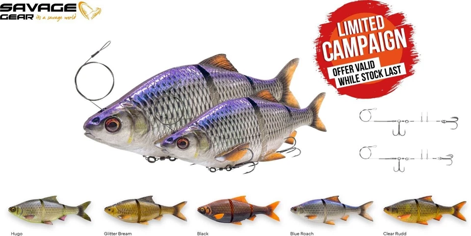 Savage Gear Limited Edition 3D Line Thru Roach LT Slow Sink All Colours / Sizes