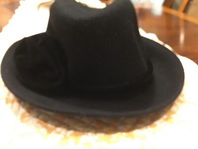 DA - ME Womens Hat Medium Black 100% Wool Fedora Made Italy NEW Da-Me Women main image 4