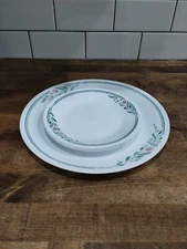 Set of 4 Corelle Rosemarie 1- 10.25” Dinner plates & 3 bread dessert plates