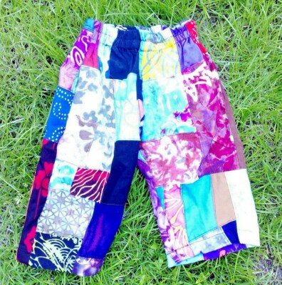 Batik Patchwork Kinder Hose Fairly Traded Susumama Made in Bali 1 bis 9 Jahre