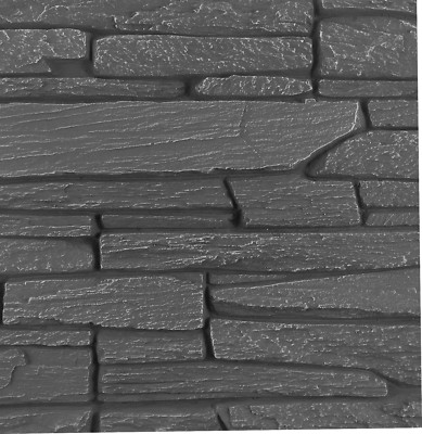 Moule En Béton Matrice Canyon - Effet Pierre Et Brique - Caoutchouc Polyuréthane - Neuf