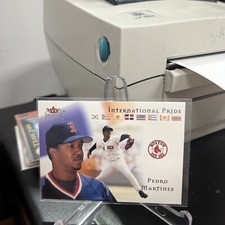 2002 Fleer Premium International Pride Red Sox Baseball Card #12 Pedro Martinez