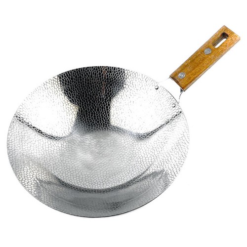 Pow Wok Padella Mescolare Padella Antiaderente Padelle Fornello Acciaio Inox Salsare - Foto 9 di 12