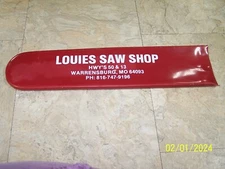 Vintage Chainsaw Bar Cover Custom Shop Louies Saw Shop 18" Bar?