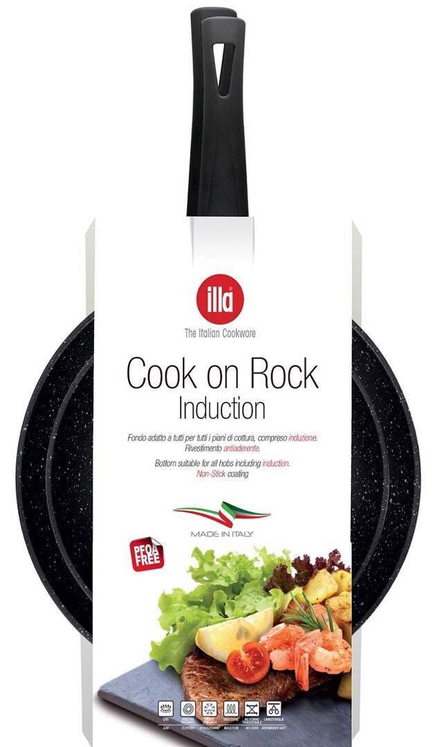 Set 2 Sartenes 24/28Cm Cook And Rock Ap5260 En Oferta Killa Cocinar En Rock Set 2 Ollas Cm 24/28 Para A Inducción