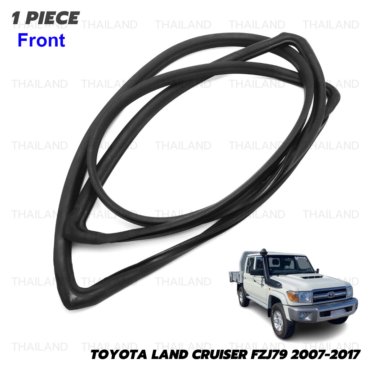 Weatherstrip Windshield Seal Black Fits Toyota Land Cruiser FZJ79