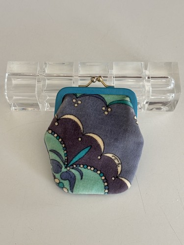 NWOT Gift MCM 1960s VELVET EMILIO PUCCI COIN WALLET CHANGE PURSE A+ w Clutch Bag - Picture 4 of 9