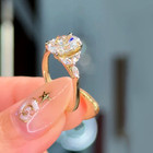 Diamond Ring Wedding Gold Lab Grown IGI Oval Cut 14K White E F VVS  2 Carat — photo 4