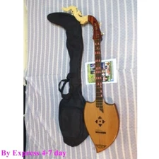 Isarn Acoustic Phin Lyre Handmade Thai Lao Guitar Traditional Musical Instrument