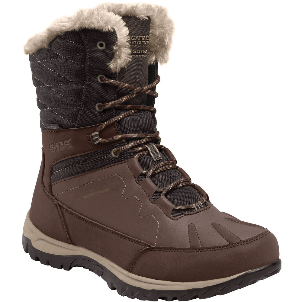 Regatta Womens Lady Newley Mid Waterproof Winter Boots Chestnt/Nutm UK Size 6.5 (EU 39.5, US 8.5)
