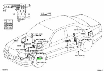 GENUINE LEXUS GS400 GS300 GS430 SC430 FRONT LEFT SPEED