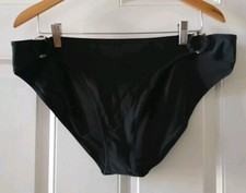 AERIE BLACK SWIM BIKINI BOTTOM, SIZE XXL