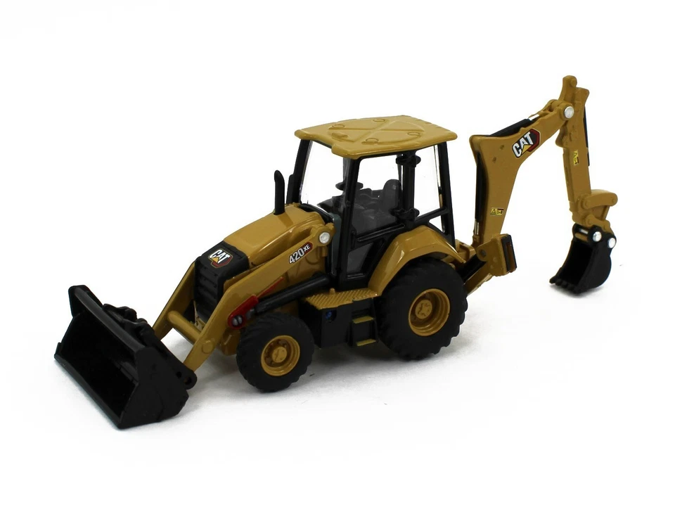 1:64 DIECAST MASTERS *CATERPILLAR CAT* 420XE Backhoe Loader w/Attachments *NIB* - Image 2 of 4