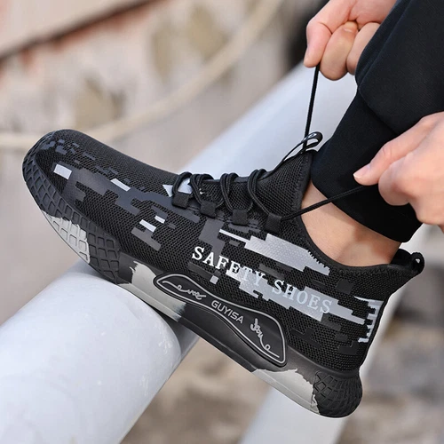 Leicht Sicherheitsschuhe Herren Stahlkappe Arbeitsschuhe Baustelle Schutzschuhe - Bild 9 von 42