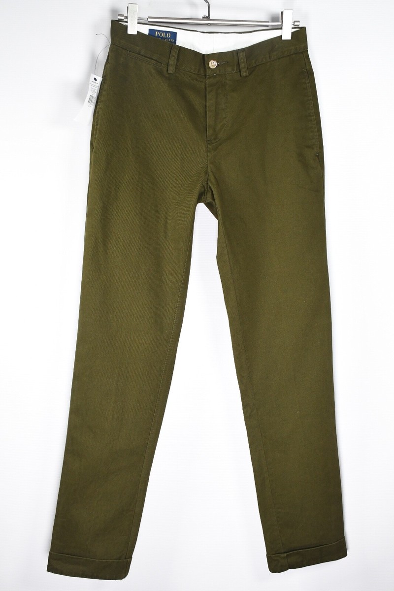 Polo Ralph Lauren 未使用 マフラー Dark Loden Polo Ralph Lauren Classic Fit Chino Pants Dark Loden W28 L34