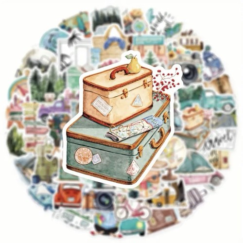 50 Pack of Vintage Explorer Stickers for Laptop/Water Bottle/Phone Case/Kindle - Picture 3 of 5