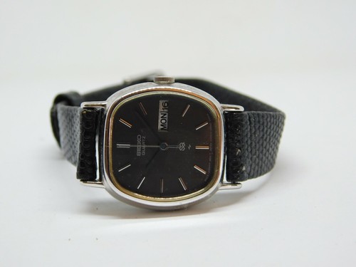 Seiko SQ 8523-5000 Genuine Leather Quartz Analog Ladies Watch | eBay