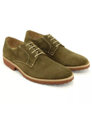 Alan Payne Shoes Oxfords Mens 13 Olive Buck Suede Lace Up  display picture 2