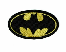 Small 1.5" X 3"  BATMAN Patch Embroidered Iron On Patches Logo DC Comics bat man