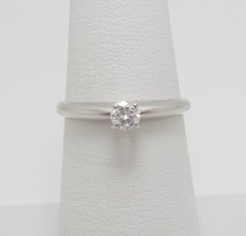 1/5CT Natural Round Diamond Solitaire Engagement Wedding Ring 14K White Gold