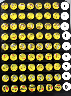 Smiley Ohrstecker Funny Ohrring Spaß Liebe Karneval Kuss Lachen Smile Smileys