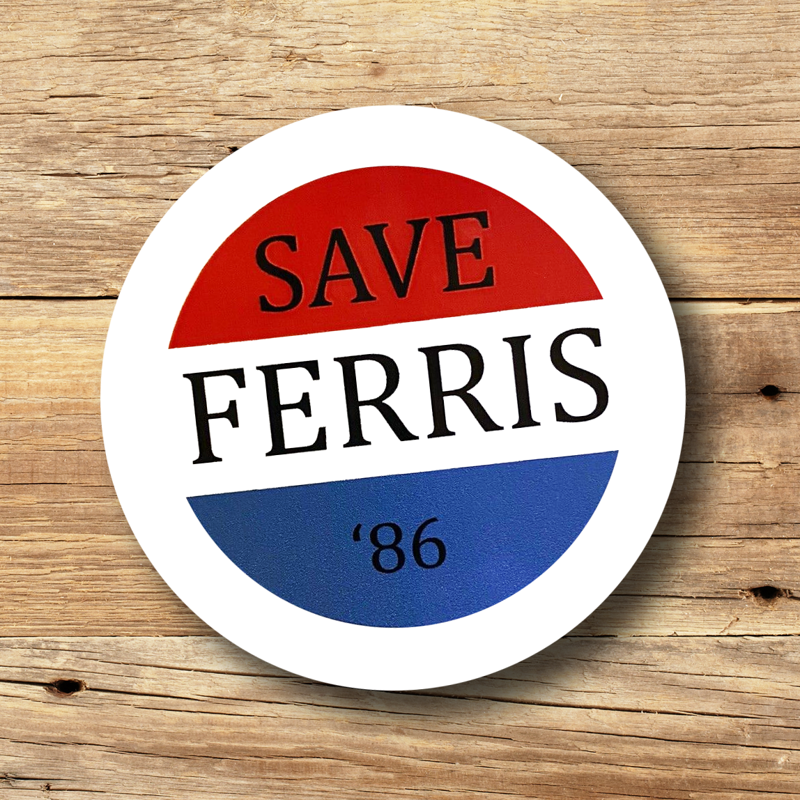 Save Ferris 86 Vinyl Sticker Decal for Cars & Laptops