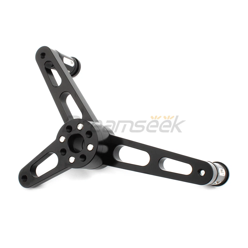 Front Heel Toe Shift Lever Shifter Pegs Pedal for Harley Sportster XL1200C Black - Image 4 of 4