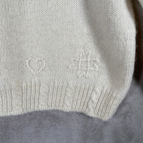 Vintage Woolrich Cat Sweater Women's M Kittens Wool Cable Knit Embroidered - Picture 6 of 13