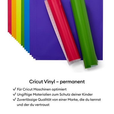 Cricut Premium-Vinyl, permanent, 30 x 120 cm, Blaugrün