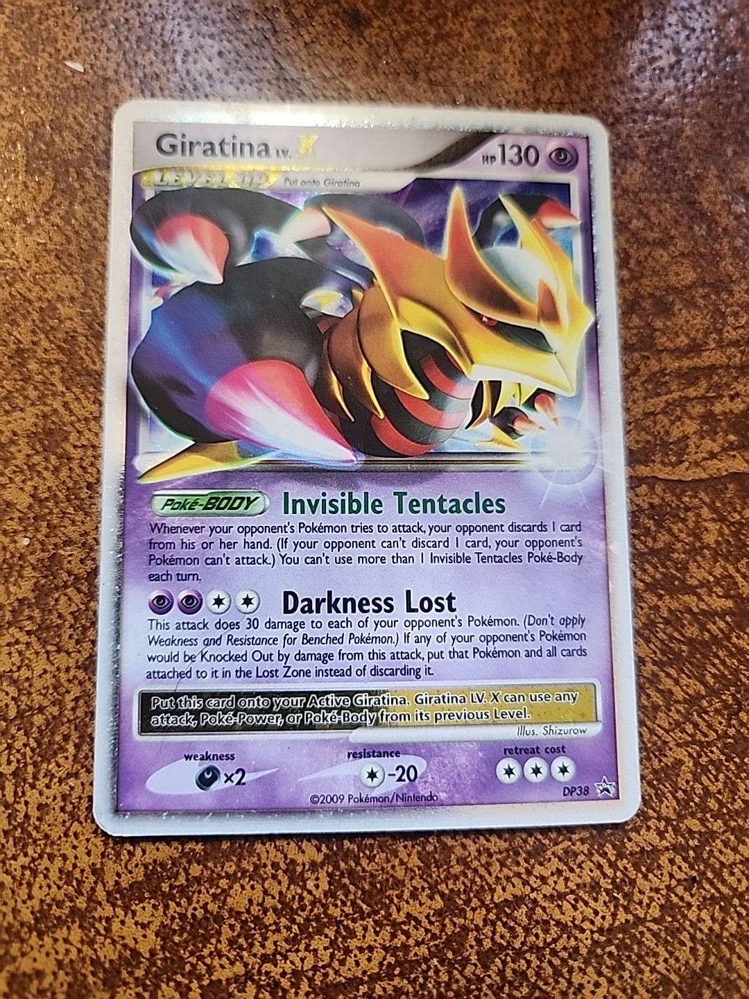 Pokémon Giratina LV.X DP38 Diamond & Pearl Promo Holo 130 HP TCG Card 2009