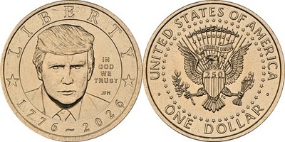 1 Dollar Donald Trump 2026 bfr USA