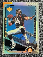 ?BRIAN GRIESE 1998 UD ENCORE GOLD ROOKIE CARD REFRACTOR #'D /125!?BRONCOS!. rookie card picture
