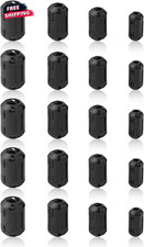 20 Pack Ferrite Chokes Bead Ring Core RFI EMI Noise Suppressor Filter Cable Clip