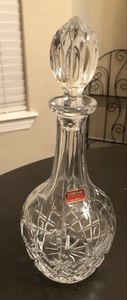 Vintage Gorham King Edward Crystal Wine Decanter with Stopper